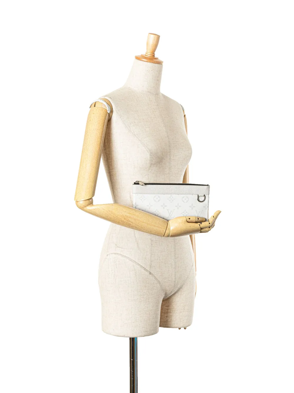 Louis Vuitton Pre-Owned 2020 Monogram Taigarama Pochette Discovery PM clutch bag | Pre-Owned | Image 2
