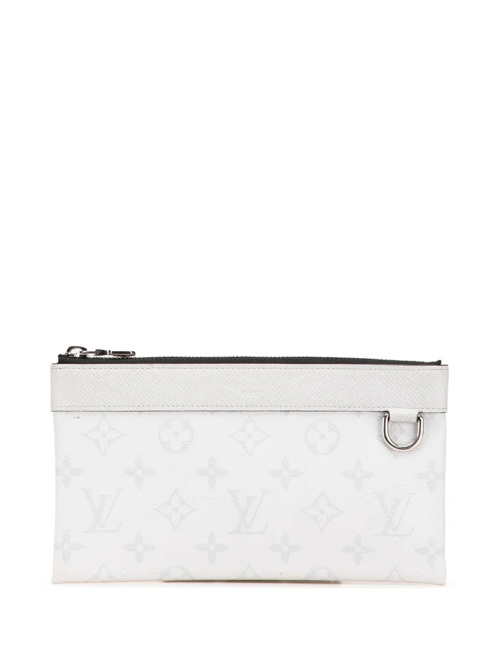 Louis Vuitton Pre-Owned 2020 Monogram Taigarama Pochette Discovery PM clutch bag | White | Image 1