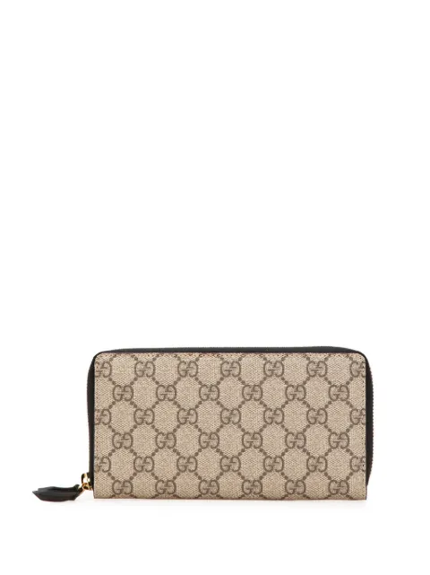 Gucci Pre-Owned 2000-2015 GG Supreme Zip Around Wallet long wallets