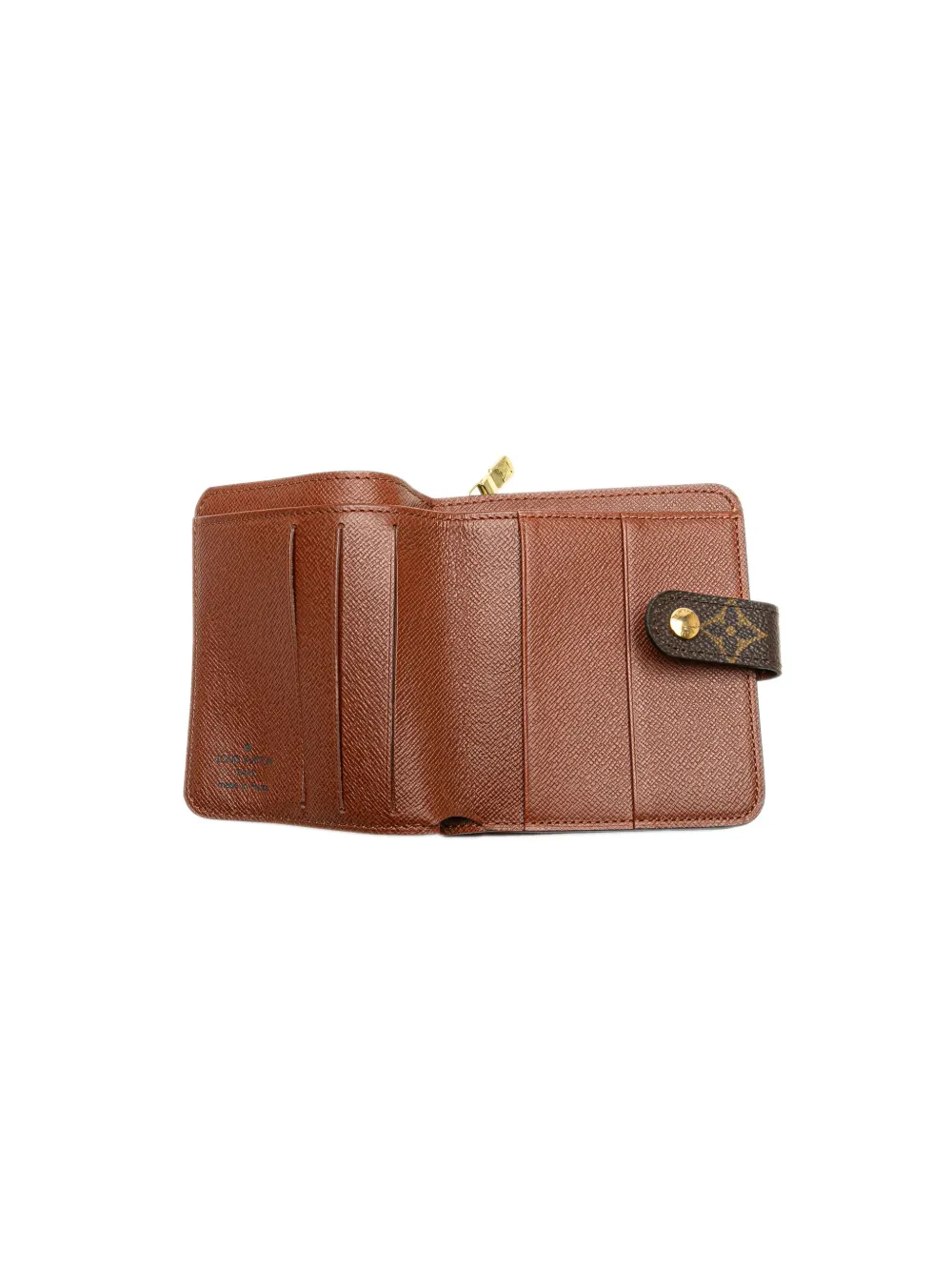 Pre-owned Louis Vuitton 2001 Monogram Bi-fold Compact Wallet Small Wallets