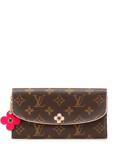Louis Vuitton Pre-Owned 2018 Monogram Emilie Bloom Flowers Wallet long wallets