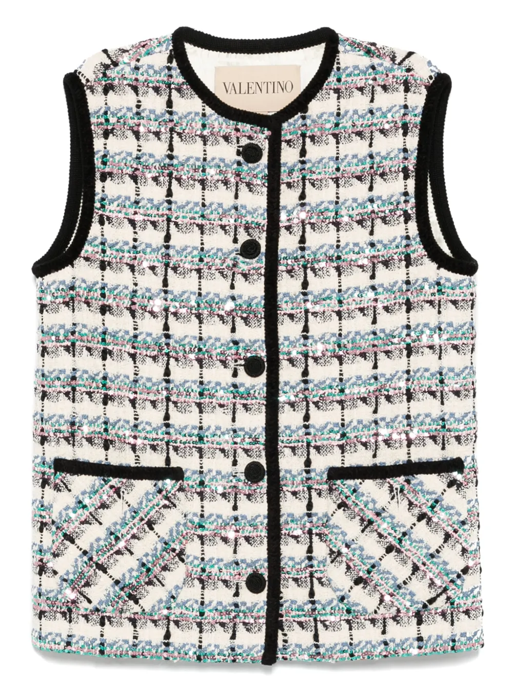 Valentino Garavani button-up vest Beige