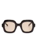 Kaleos Harwood geometric-frame sunglasses - Grey