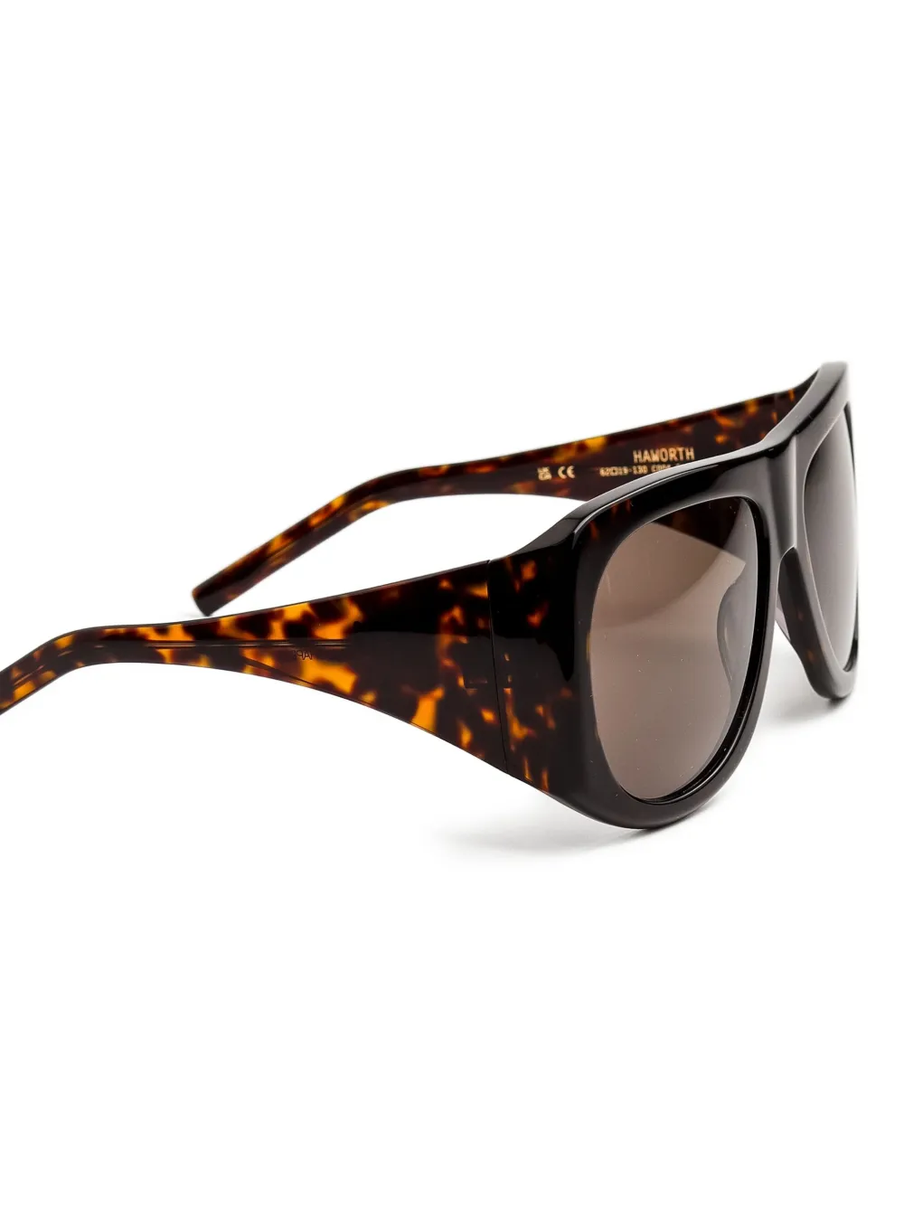 Kaleos Haworth zonnebril met schildpadschild-design Bruin