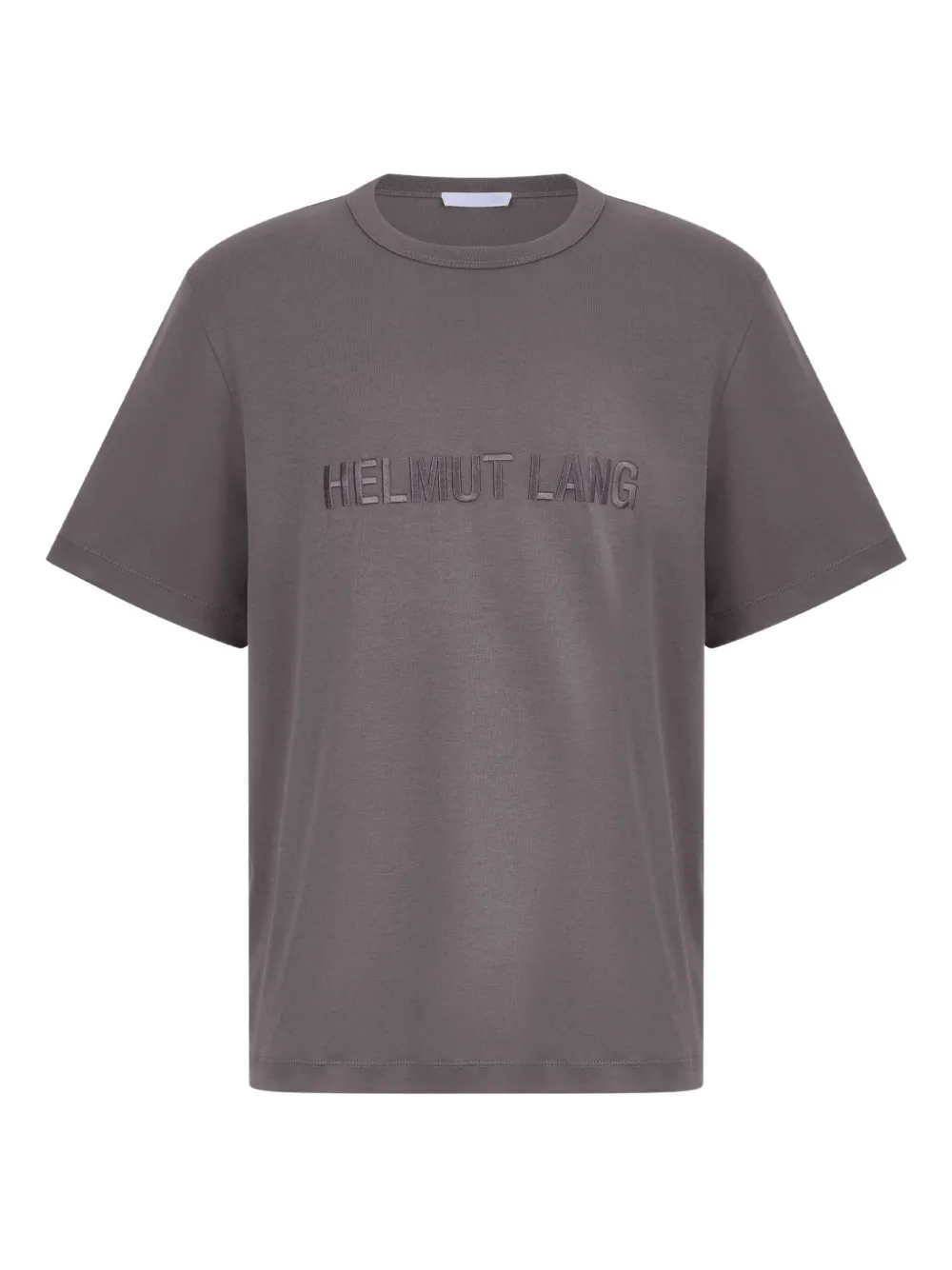 Helmut Lang T-shirt met geborduurd logo Bruin