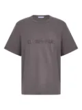 Helmut Lang embroidered-logo T-shirt - Brown