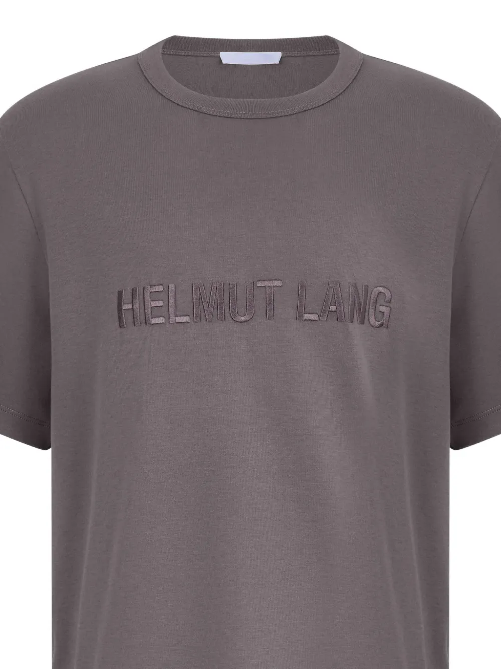 Helmut Lang T-shirt met geborduurd logo Bruin