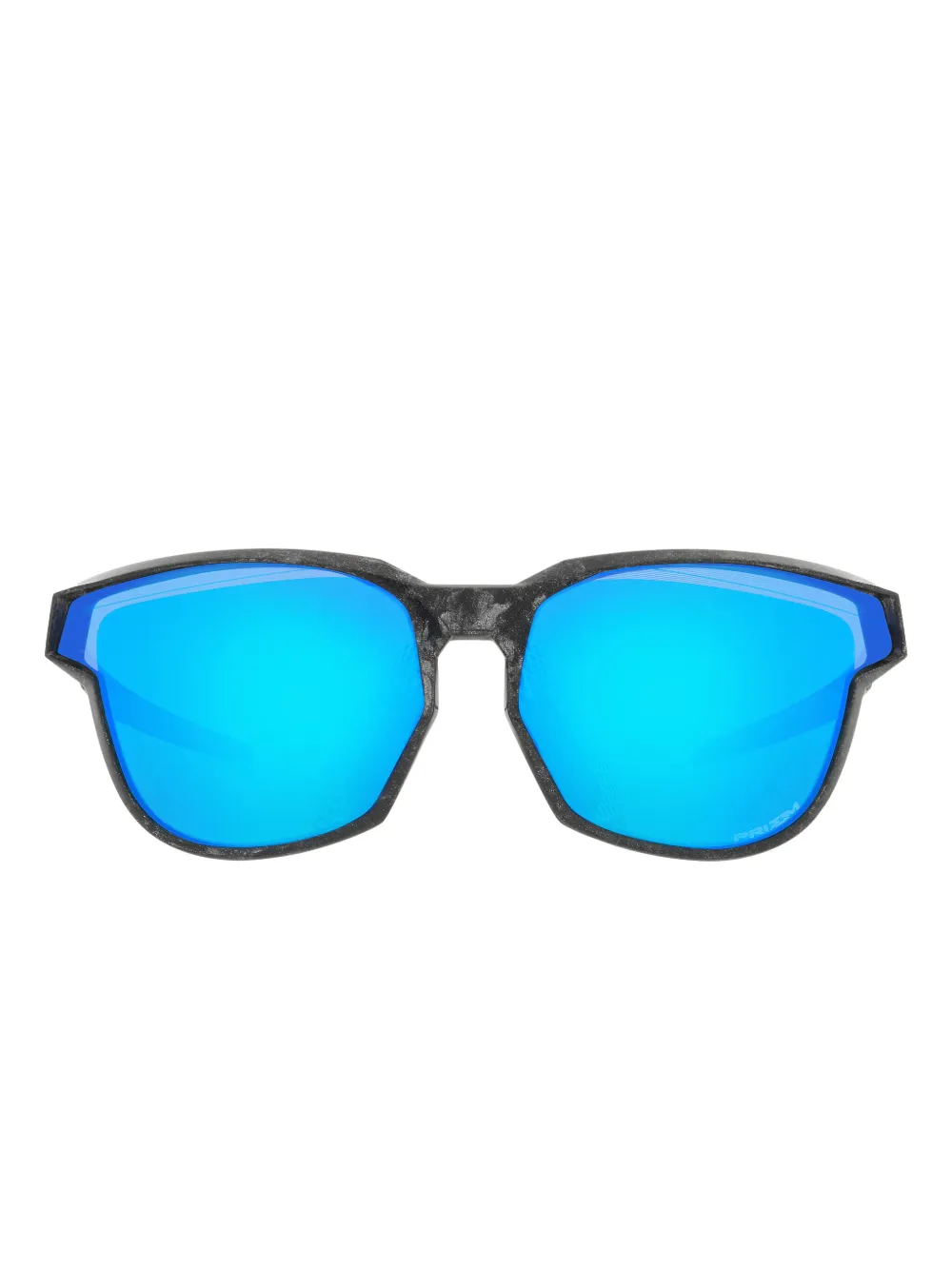 Oakley geometric-frame mirrored sunglasses Zwart