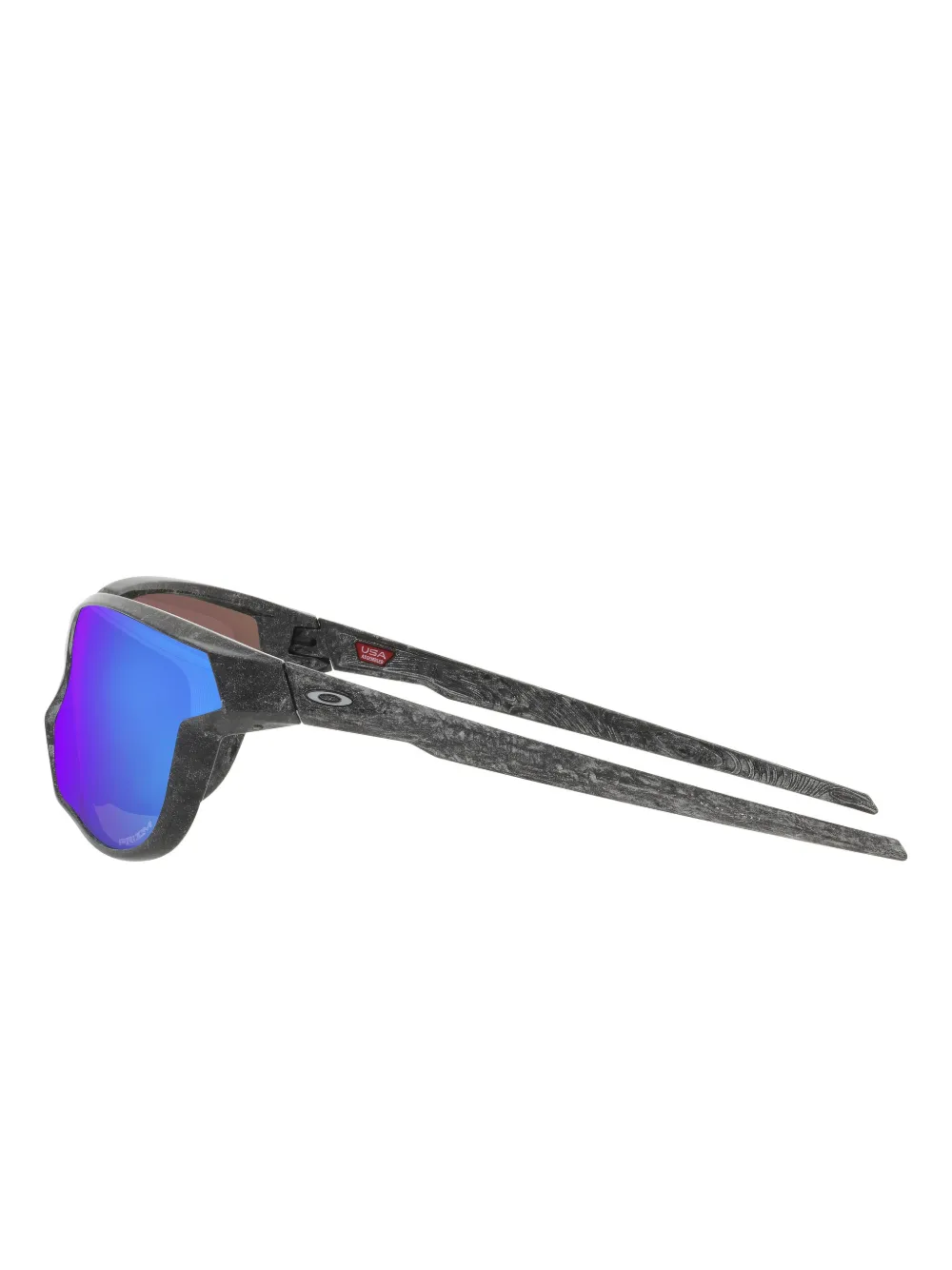 Oakley geometric-frame mirrored sunglasses Zwart