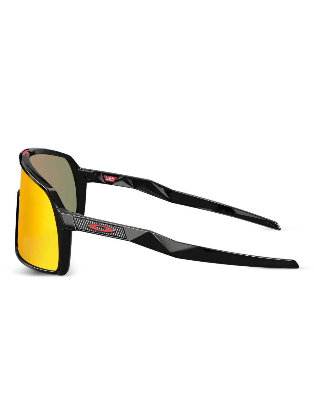 Oakley Zonnebril met schild montuur Zwart