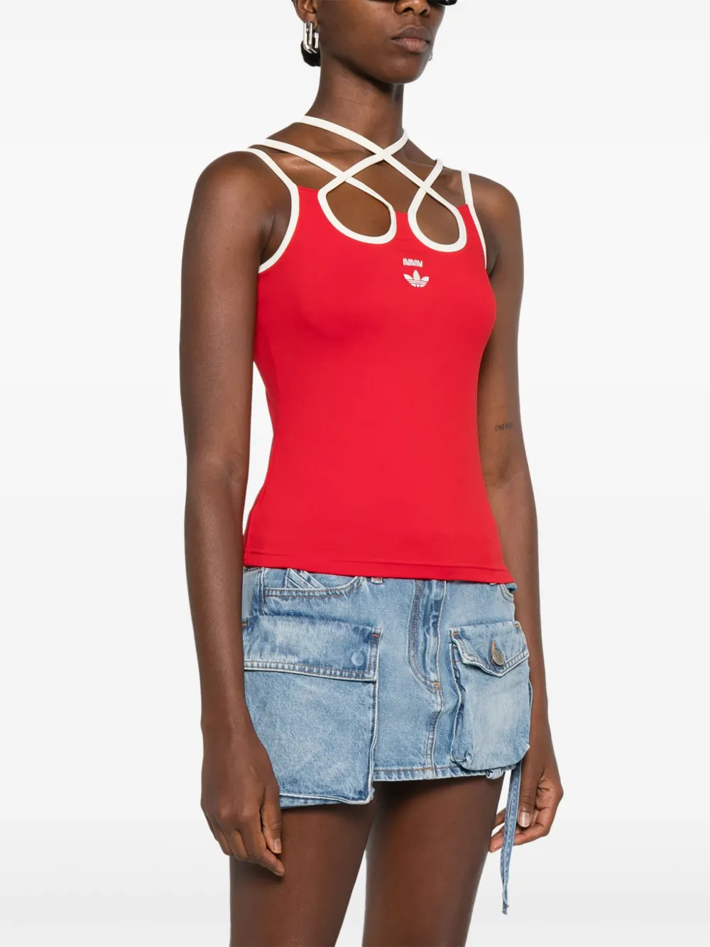 adidas x AVAVAV tanktop met logo Rood