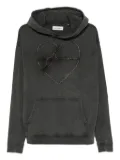 CARNE BOLLENTE Heartbreaker frayed-detail hoodie - Grey
