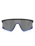 Oakley logo-engraved geometric sunglasses - Blue