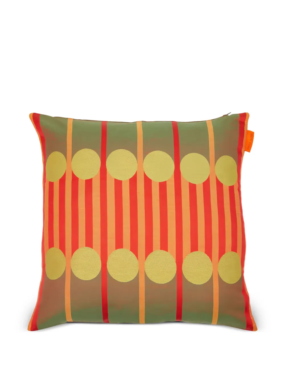Yinka Ilori Aami geometric-pattern cushion | Red | Image 1