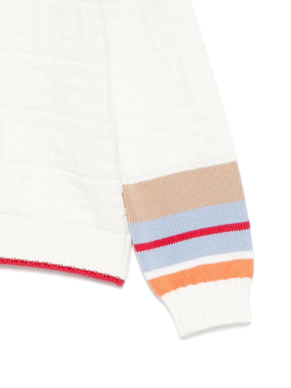 Fendi Kids Trui met streepdetail Beige