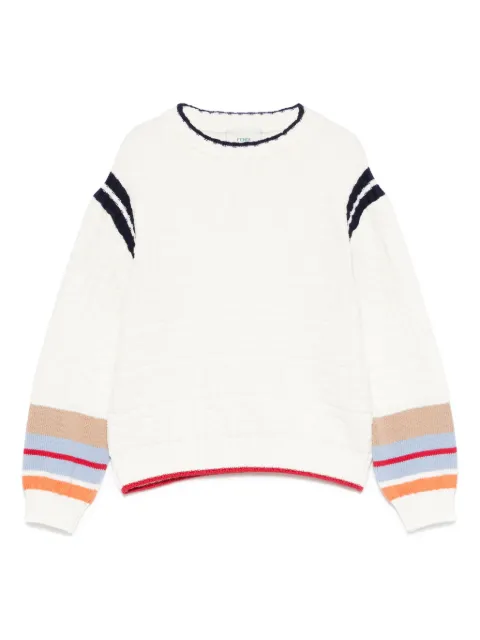 Fendi Kids stripe-detail jumper