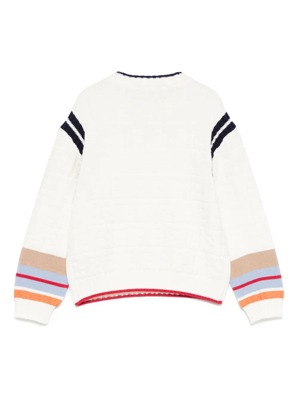 Fendi Kids Trui met streepdetail Beige