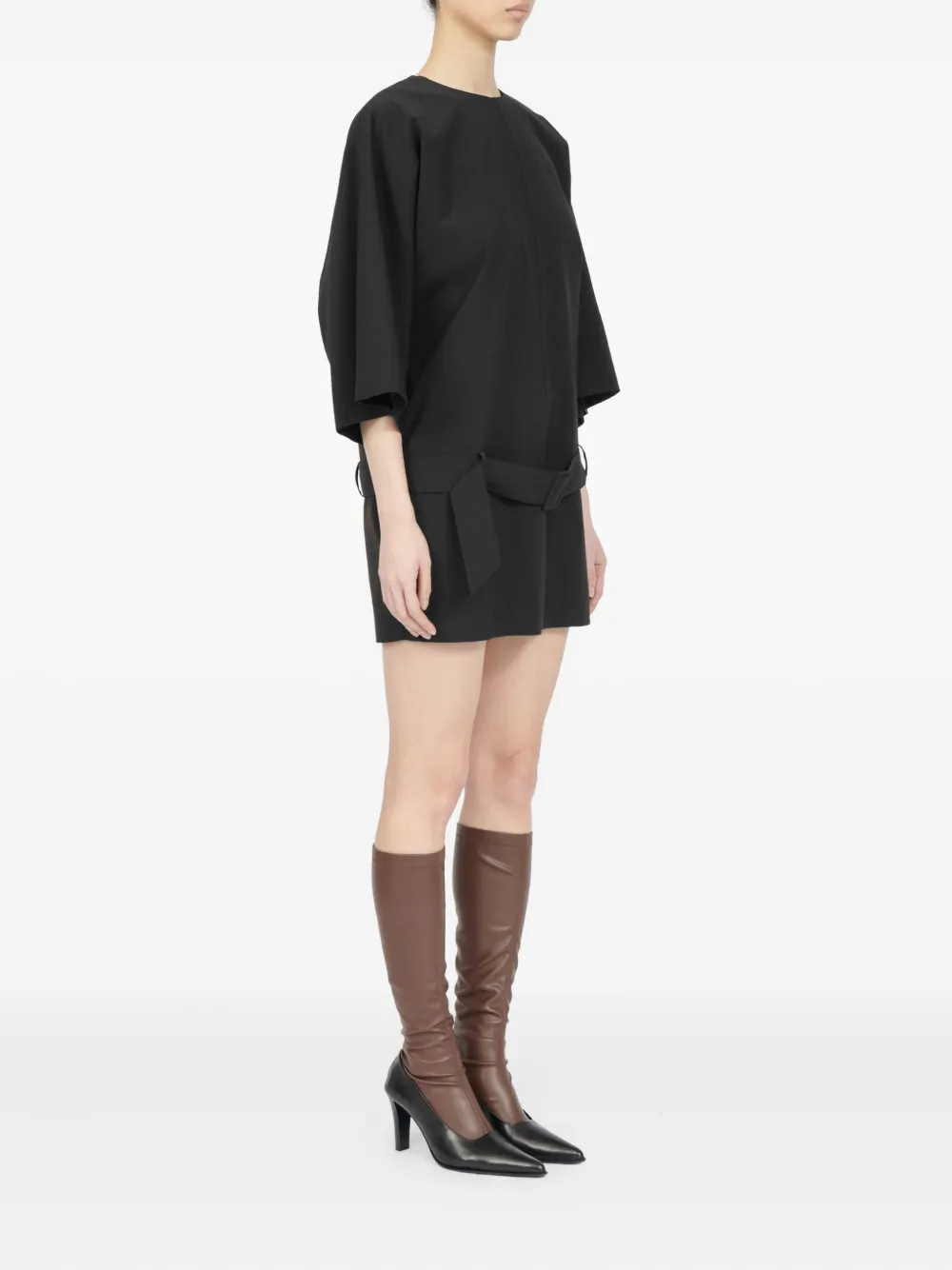 MM6 Maison Margiela Mini-jurk met ceintuur Zwart