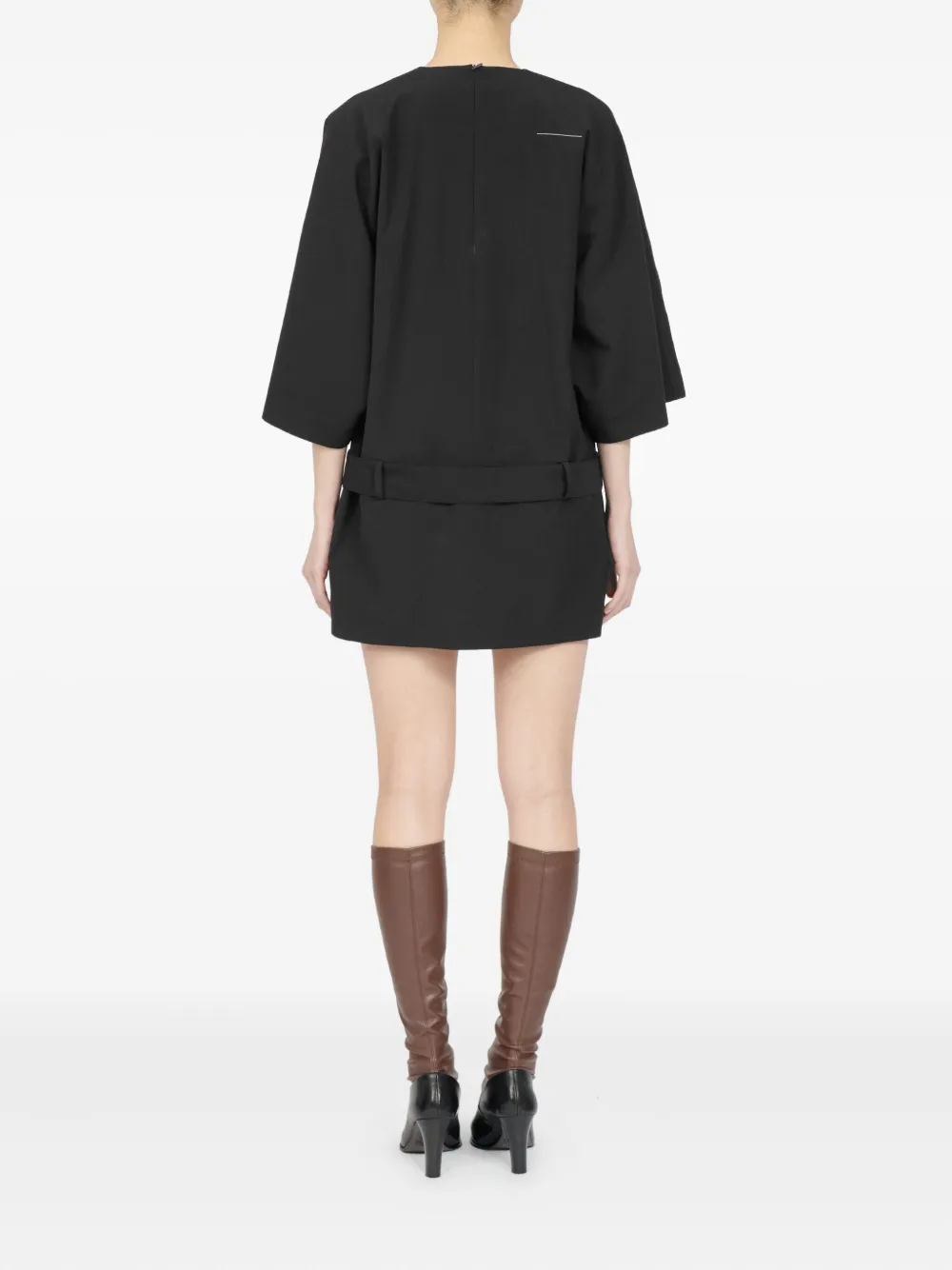 MM6 Maison Margiela Mini-jurk met ceintuur Zwart