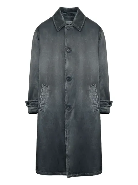 MM6 Maison Margiela waxed button-up coat