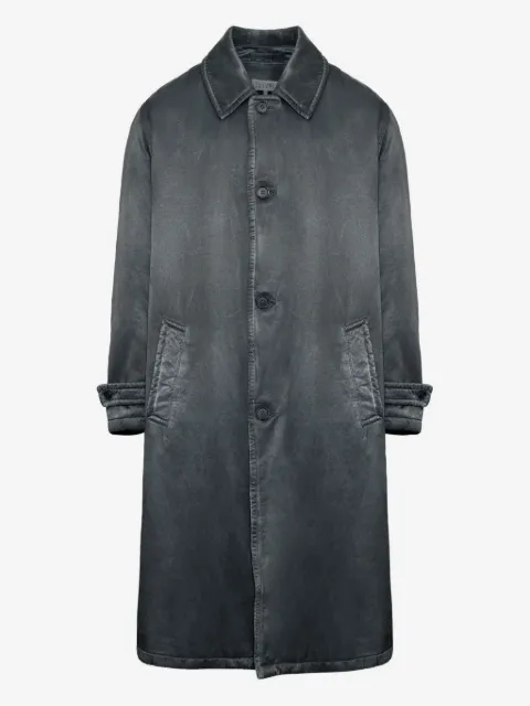 MM6 Maison Margiela waxed button-up coat