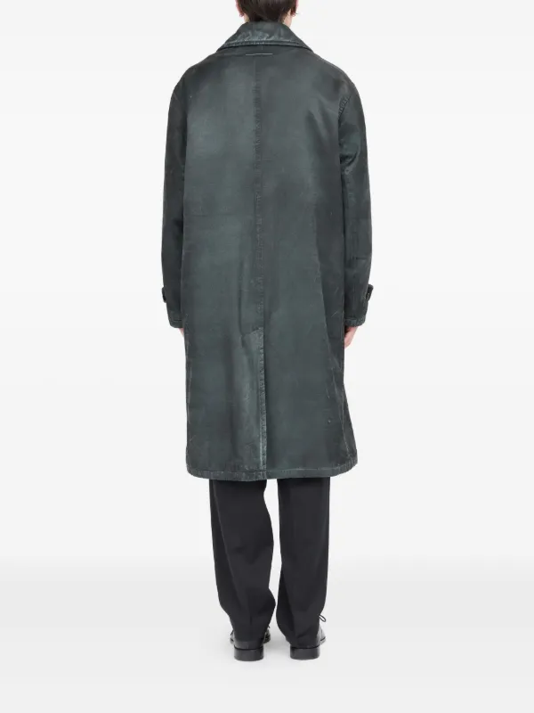 MM6 Maison Margiela ワックス コート | グレー | FARFETCH JP