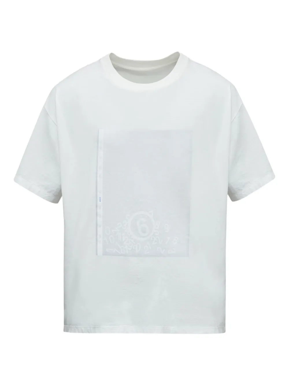 MM6 Maison Margiela T-shirt met grafische vlakken Wit