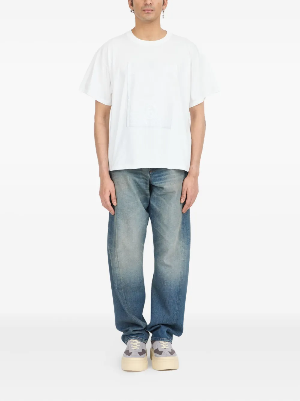 MM6 Maison Margiela T-shirt met grafische vlakken Wit