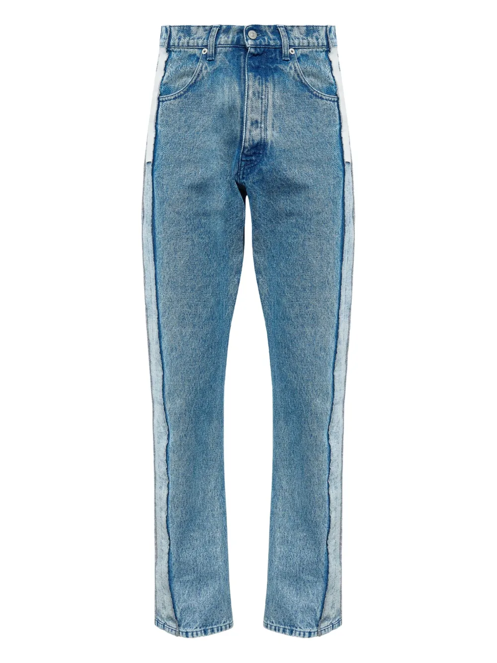 MM6 Maison Margiela Regular jeans met vlakken Blauw