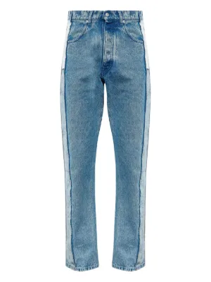 MM6 Maison Margiela インサイドアウト ストレートジーンズ | ブルー