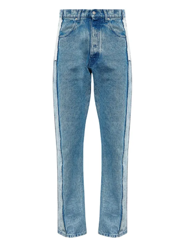 【関税込み】Maison Margiela ブルー パネル ジーンズ MM6 Maison Margiela パネル ジーンズ | ブルー | FARFETCH JP