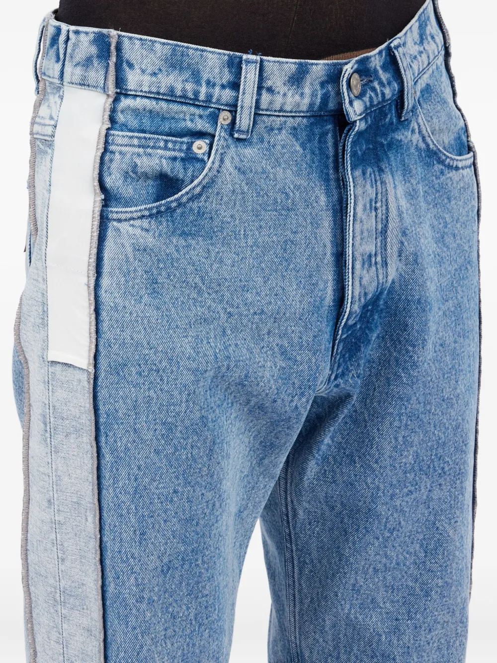 MM6 Maison Margiela Regular jeans met vlakken Blauw