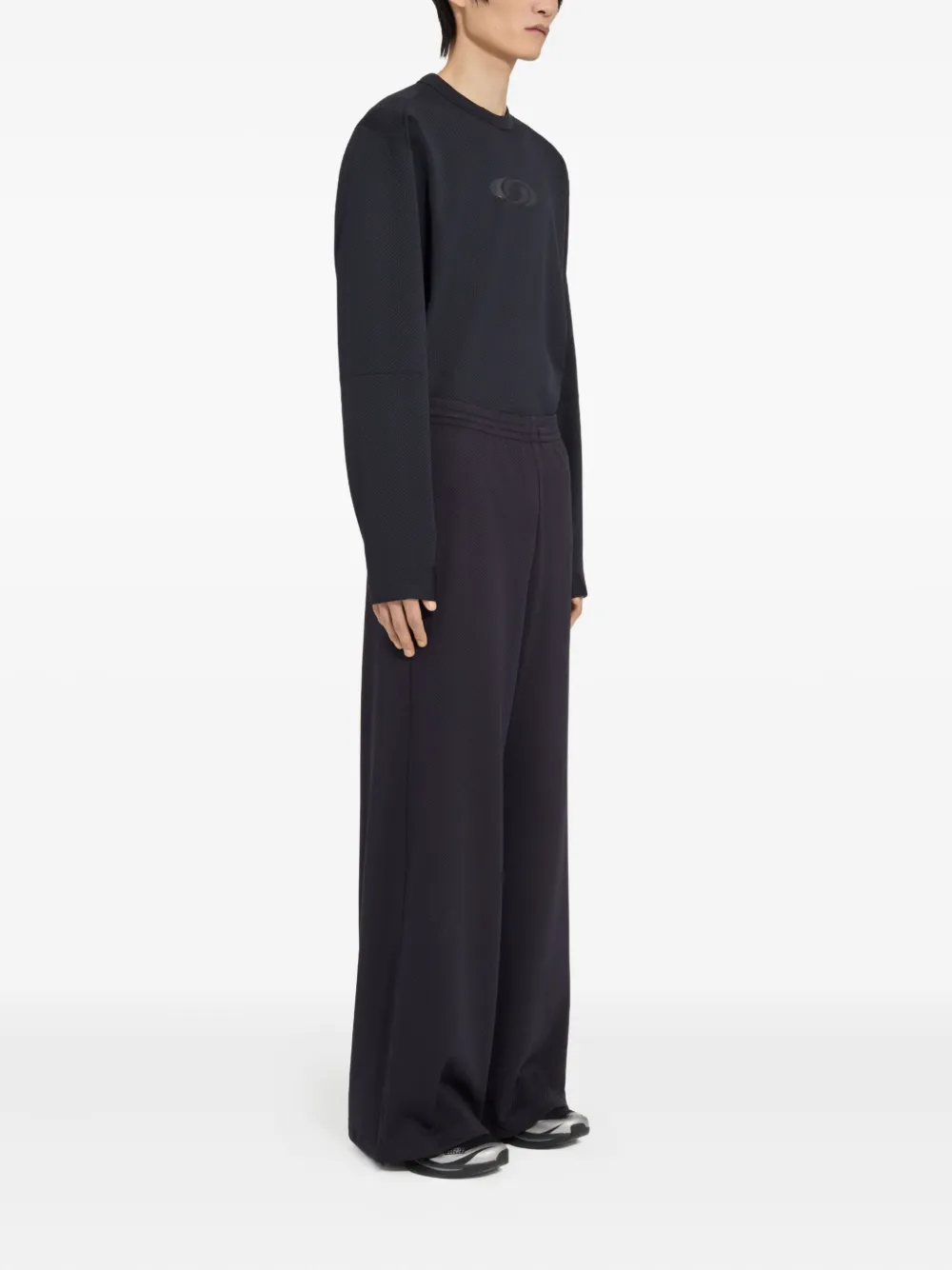 MM6 Maison Margiela X Salomon Broek met trekkoord en logoprint Blauw