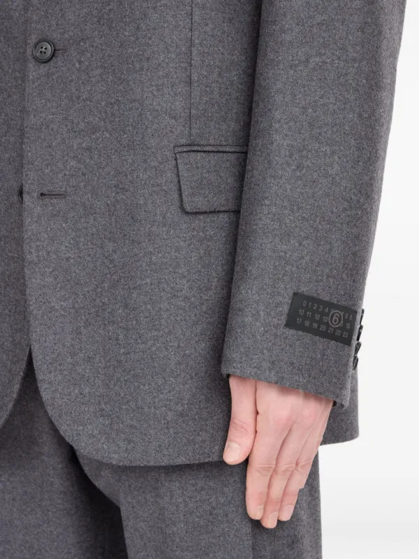 MM6 ダークグレー テーラードジャケット MM6 Maison Margiela テーラード ジャケット | グレー | FARFETCH JP