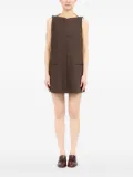 MM6 Maison Margiela striped mini dress - Brown