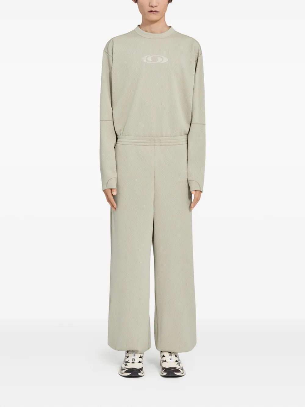 MM6 Maison Margiela X Salomon Broek met trekkoord en textuur - Beige