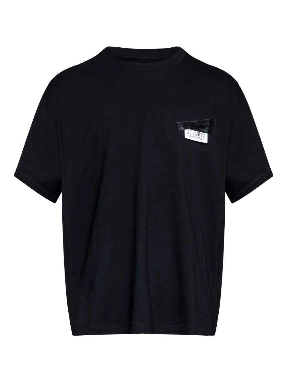 MM6 Maison Margiela T-shirt met Numbers-print Zwart