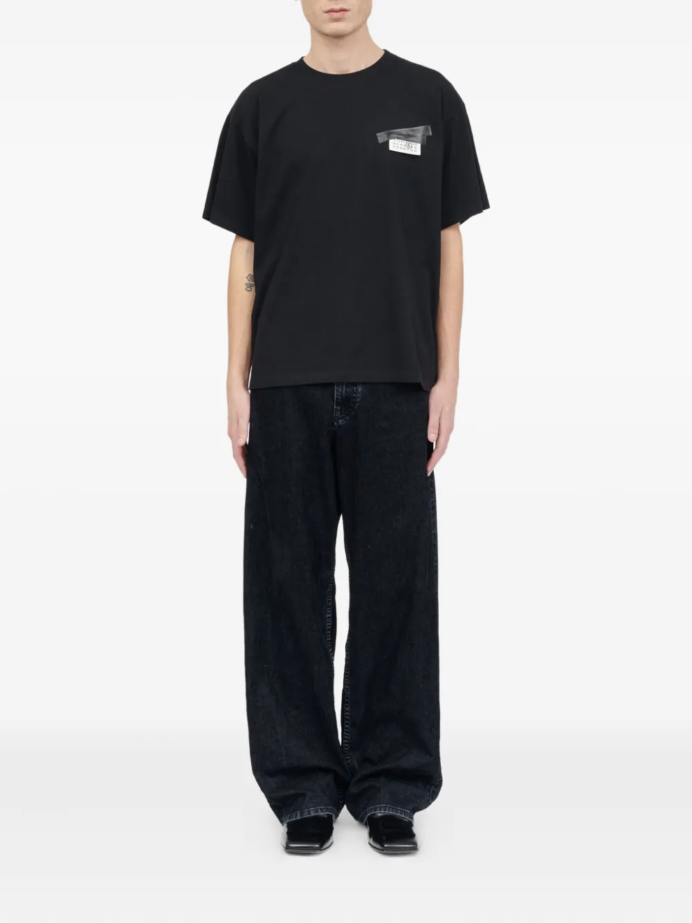 MM6 Maison Margiela T-shirt met Numbers-print Zwart