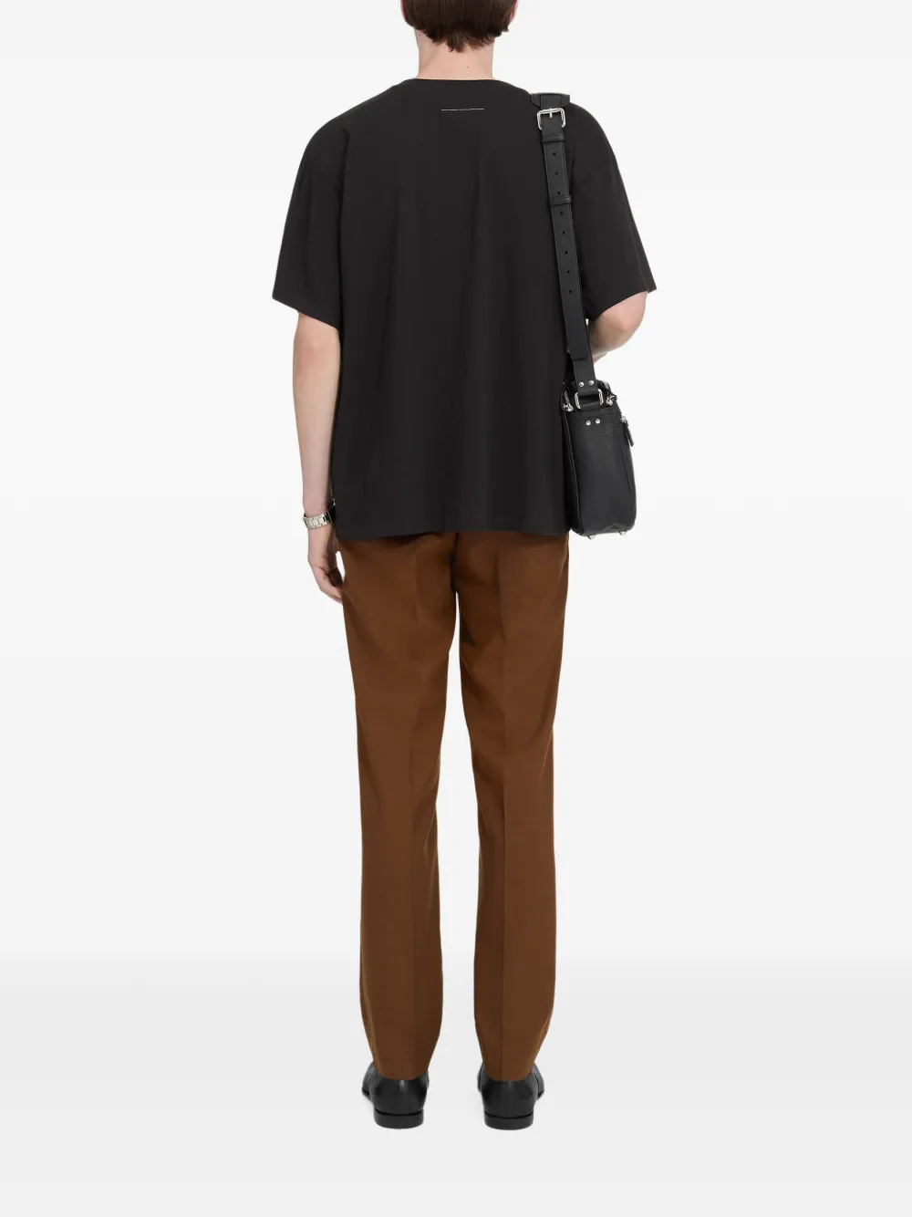 MM6 Maison Margiela Trompe L'oeil T-shirt in Black, view 4