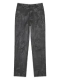 MM6 Maison Margiela crinkled linen trousers - Black