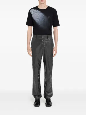 MM6 Maison Margiela シングルステッチ パンツ | ブラック | FARFETCH JP
