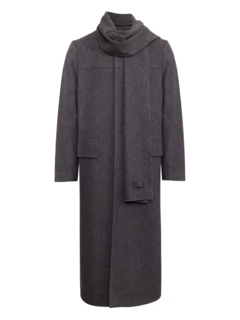 MM6 Maison Margiela scarf-detail longline coat 