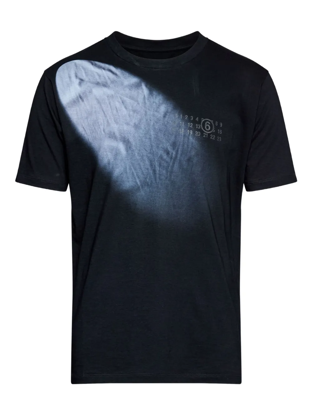 MM6 Maison Margiela playera con estampado gráfico | negro | Image 1