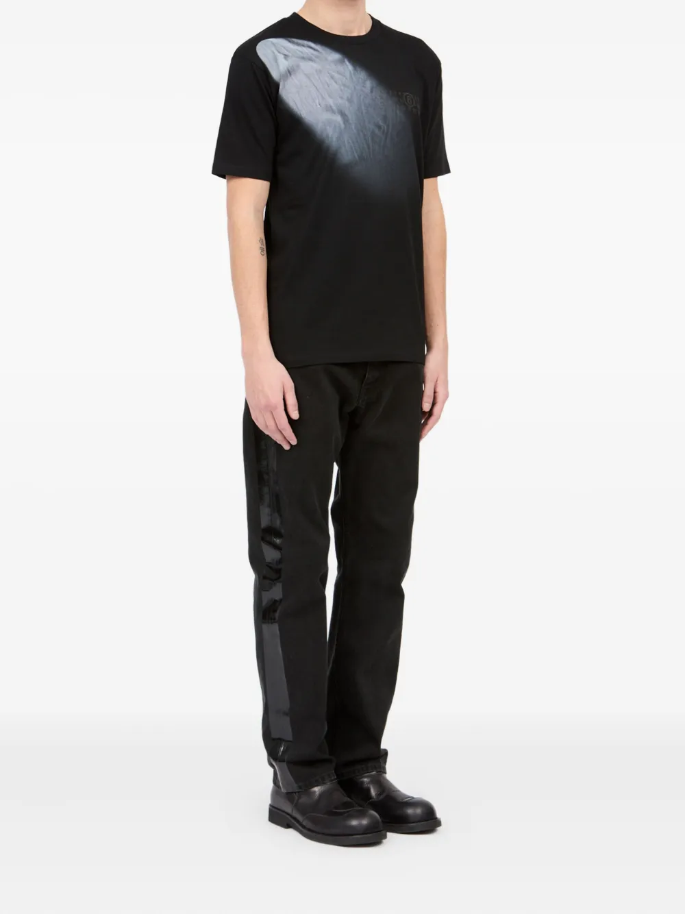 MM6 Maison Margiela T-shirt met grafische print Zwart