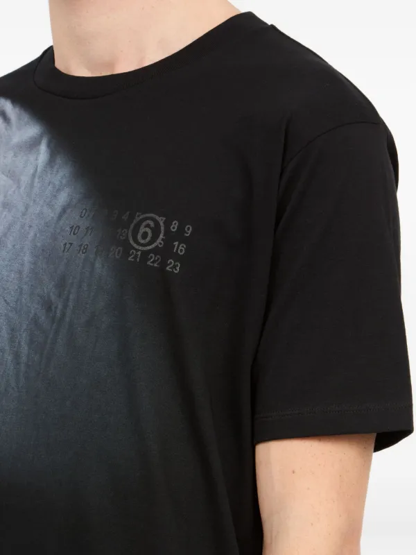 MM6 Maison Margiela graphic-print T-shirt | Black | FARFETCH ZA
