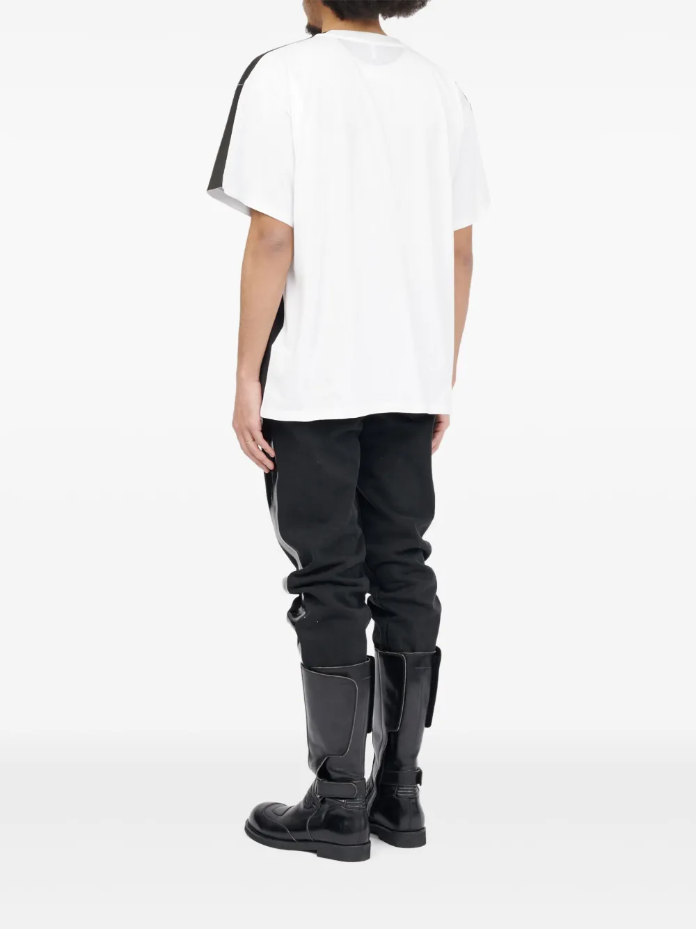 MM6 Maison Margiela T-shirt met labelprint Zwart