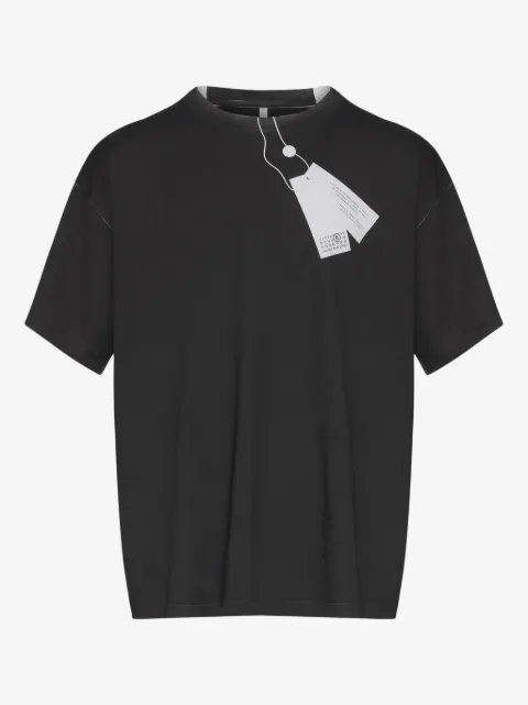 MM6 Maison Margiela playera con etiqueta estampada