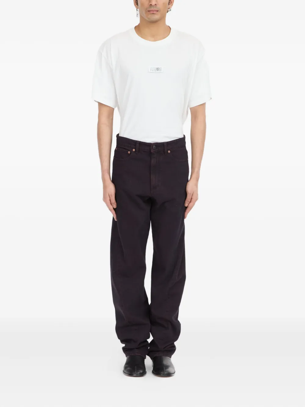 MM6 Maison Margiela straight-leg jeans - Paars