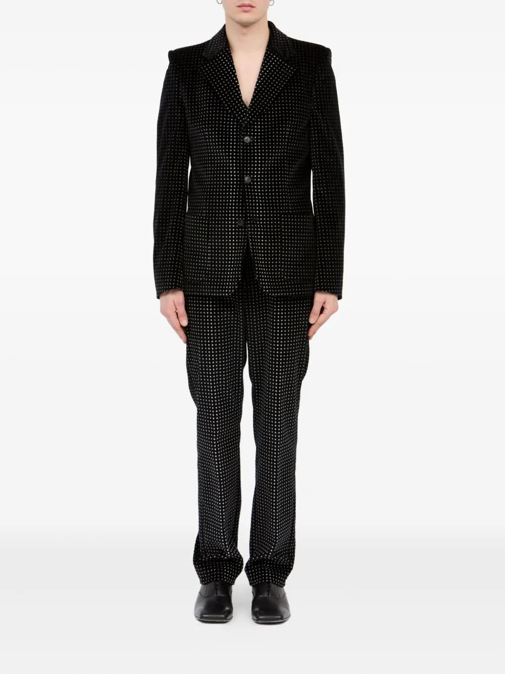 MM6 Maison Margiela star-print velvet blazer | Blazers | Image 2