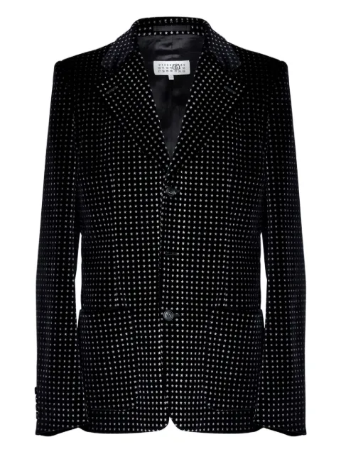 MM6 Maison Margiela star-print velvet blazer